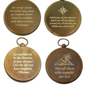 Engraved Compass for Son, Grandson | Personalized Baptism Gifts for Boys | Graduation Gift for Him (Design My Own)