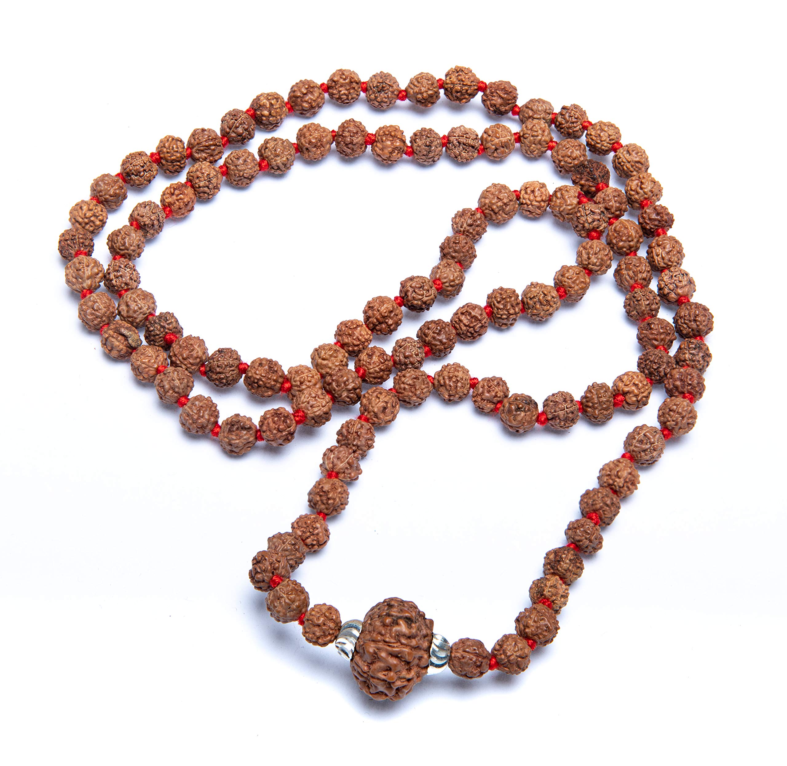 Wonder Care Original Nepali Rudraksha Bead and Rudraksha Mukhi Mala Natural Rudra Religious Rosary Beads Japa Mala Rudraksha for Men and Women