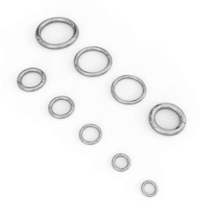 FreshTrends Platinum Plain Clicker Ring Hoop, Solid 950 Platinum | 18G | 1/4" (6mm)