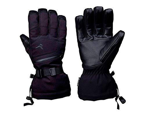 Kombi Men's Durable Waterproof Windproof Breathable Cold Weather Insulated Sanctum Glove, Black, Large