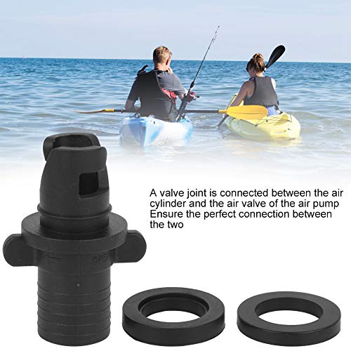 life Kayak Air Valve Connector,Plastic Inflation Valve Adapter Converter Surfboard Kayaks Inflatable Boat Accessory Replacement