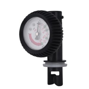 VGEBY Nylon Inflatable Boat Air Pressure Gauge Barometer for Kayak Raft Black Air Pressure Gauge