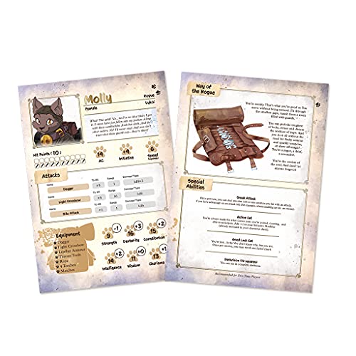 Steamforged Games Animal Adventures: Starter Set - Beginners Roleplaying Tabletop Game 5E Compatible