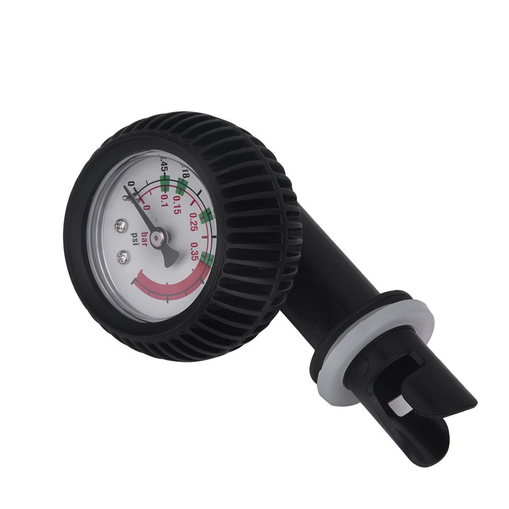 VGEBY Nylon Inflatable Boat Air Pressure Gauge Barometer for Kayak Raft Black Air Pressure Gauge