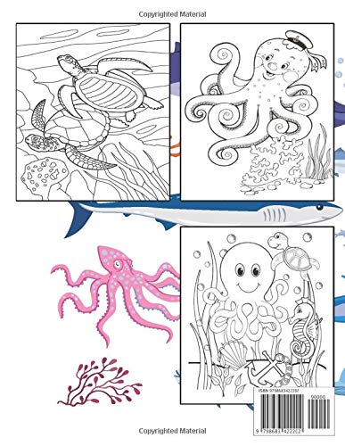 Sea Animals Coloring Book: Ocean Coloring Book for Kids