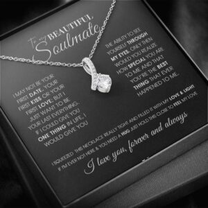 Fa Gifts to My Future Wife Necklace, to my Wife, Necklaces For Wife From Husband With Message Card and Gift Box, Necklace For Girlfriend (Alluring Beauty Necklace)