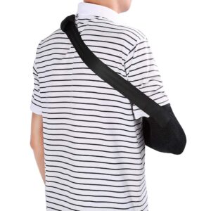 ZJchao Shoulder Abduction Sling, Breathable Arm Sling Shoulder Immobilizer for Shoulder Injury Elbow Arm Support Arm Sling for Wrist Injury Broken Arm for Women and Men Left or Right Arm