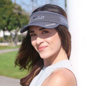 NGN - Sport Mesh Running Visor | Triathlon Visor | Run Sun Visor for Men & Women | Also for Golf, Tennis & Performance Sports Gray