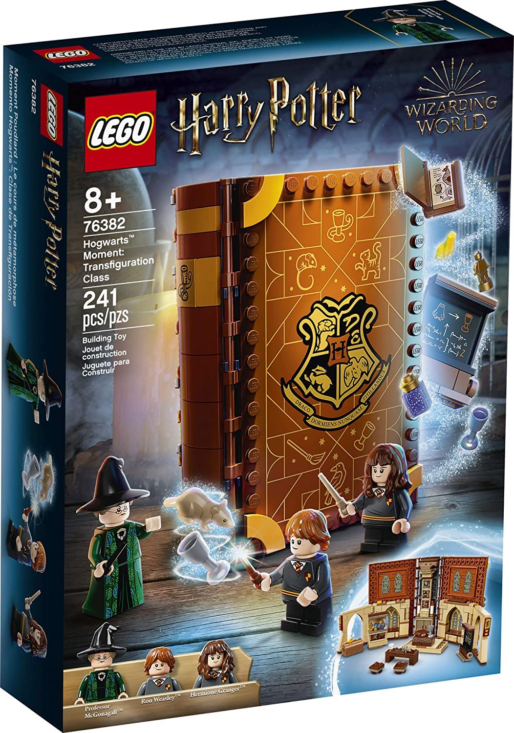 LEGO Harry Potter Hogwarts Moment: Transfiguration Class 76382 Professor McGonagall Room; Collectible Playset, New 2021 (241 Pieces)