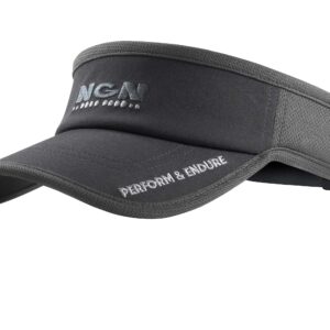 NGN - Sport Mesh Running Visor | Triathlon Visor | Run Sun Visor for Men & Women | Also for Golf, Tennis & Performance Sports Gray