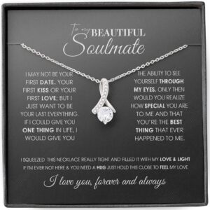 fa gifts to my future wife necklace, to my wife, necklaces for wife from husband with message card and gift box, necklace for girlfriend (alluring beauty necklace)