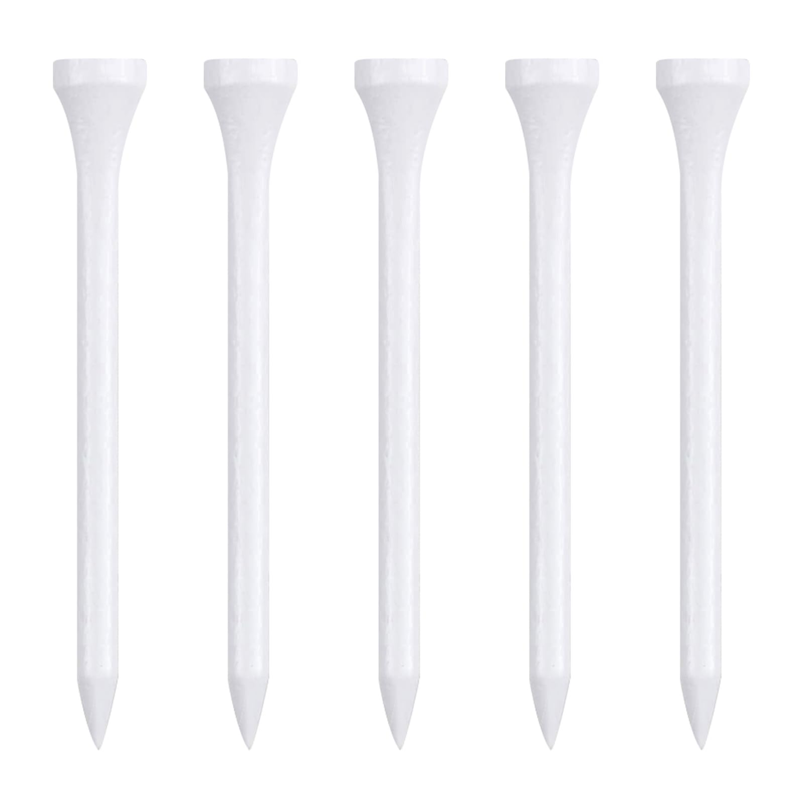 Zivisk Wooden Golf Tees 3-1/4" 100 Count 83mm White