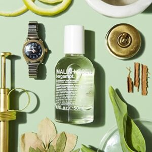 Malin + Goetz Bergamot Eau de Parfum, 1.7 Fl. Oz. – Men & Women's Perfume, Naturally Bright Fragrance, Scented Perfume, Earthy & Musk Scent, Vegan & Cruelty Free