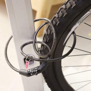 Coded Lock, High Strength Folding Cable Chain Lock Design, Bike Coded Cable Lock, Anti-Theft for Bike Home