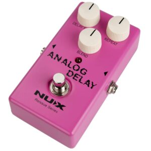 NUX Analog Delay Guitar Effect Pedal 100% analogue circuit,warm sounding analog delay effect from the 80's