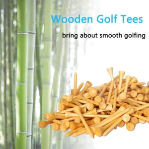 Zivisk Wooden Golf Tees 3-1/4" 100 Count 83mm White