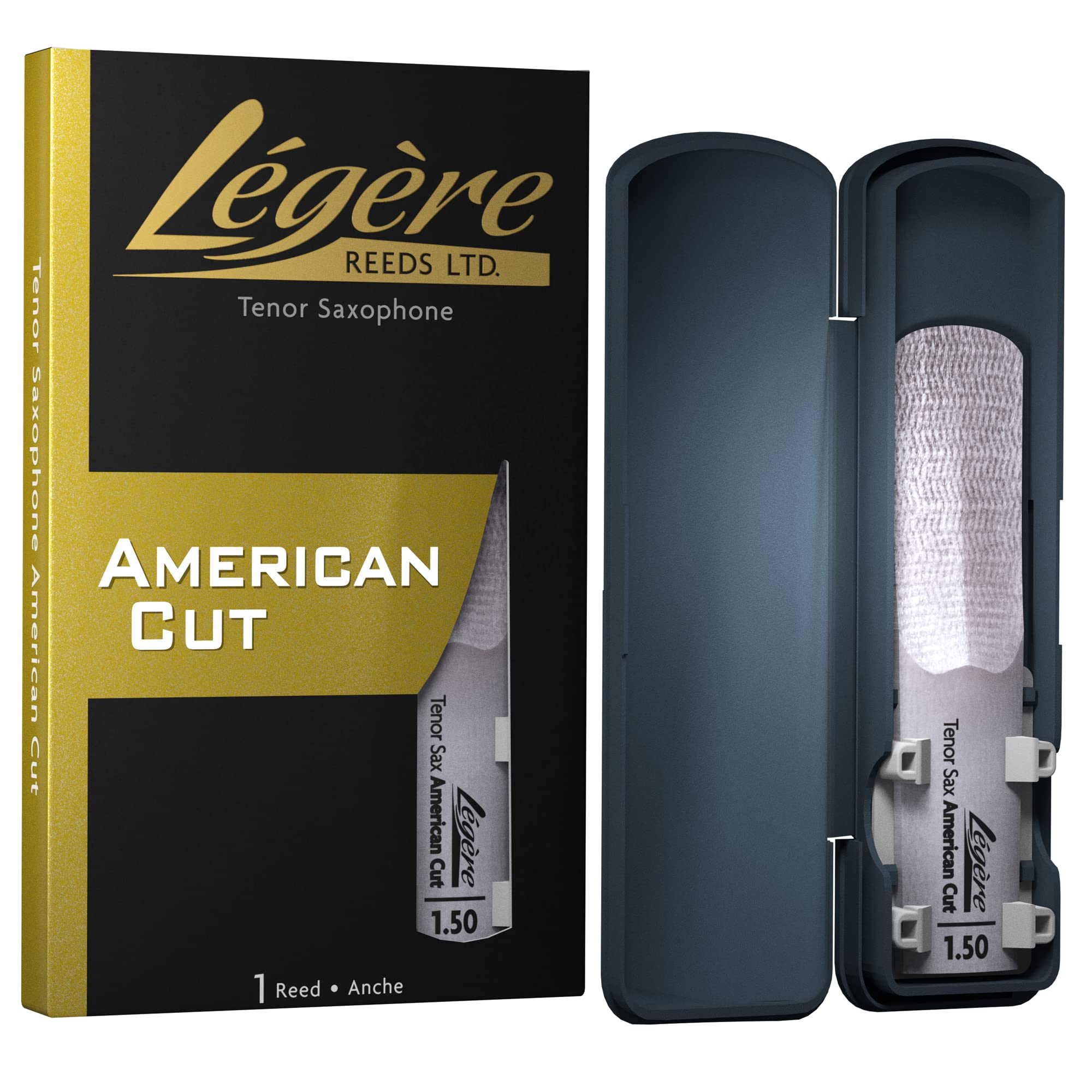 Légère Reeds - Tenor Saxophone Reed, American Cut, Strength 1.50 (TSA1.50) - Premium Synthetic Woodwind Reed