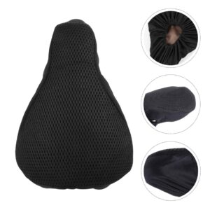 BESPORTBLE Exercise Bike Exercise Bike 3d Mesh Saddle Cover Bike Cover Comfortable Soft Sun Saddle Cushion Protector for Road Bikes Mountain Bike Cycling Black Saddle Pad Exercise Bikes Exercise Bikes