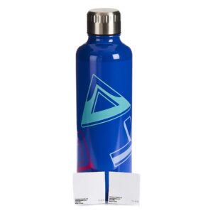 Paladone Playstation Water Bottle, Metal Sports Bottle