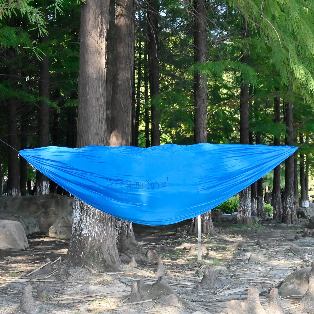 Onewind Gear Hammock, Underbelly Gear Sling Lightweight and Portable Mini Hammock Storage Hammock for Camping, Backpacking, Fishing and Sailing, Blue