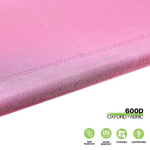 Magshion Portable Military Fold Up Camping Bed Cot, Folding Camping Cot for Adults Outdoor Bed Heavy Duty Sleeping Cots for Camp with Carry Bag, Neon Pink