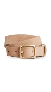 rag & bone women's baby boyfriend belt, camel, m