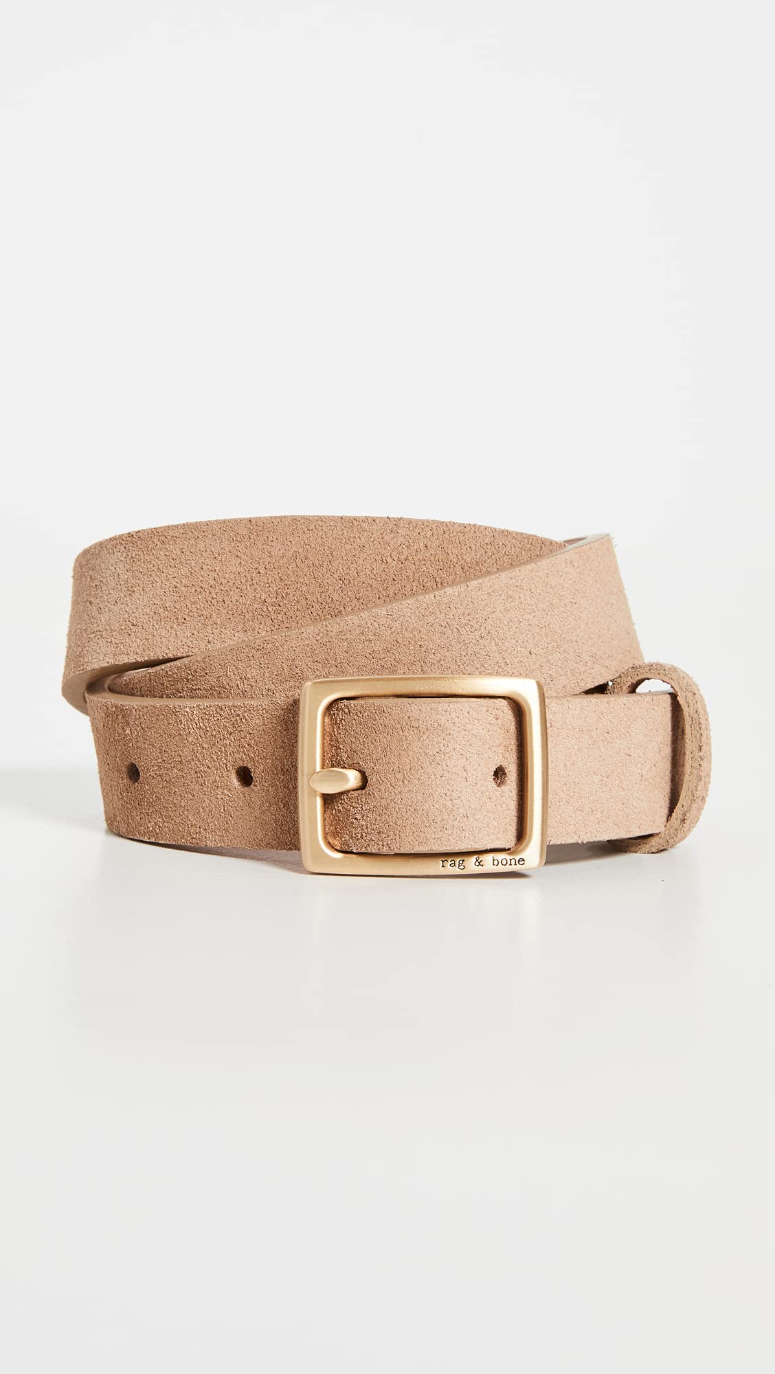 Rag & Bone Women's Baby Boyfriend Belt, Camel, M