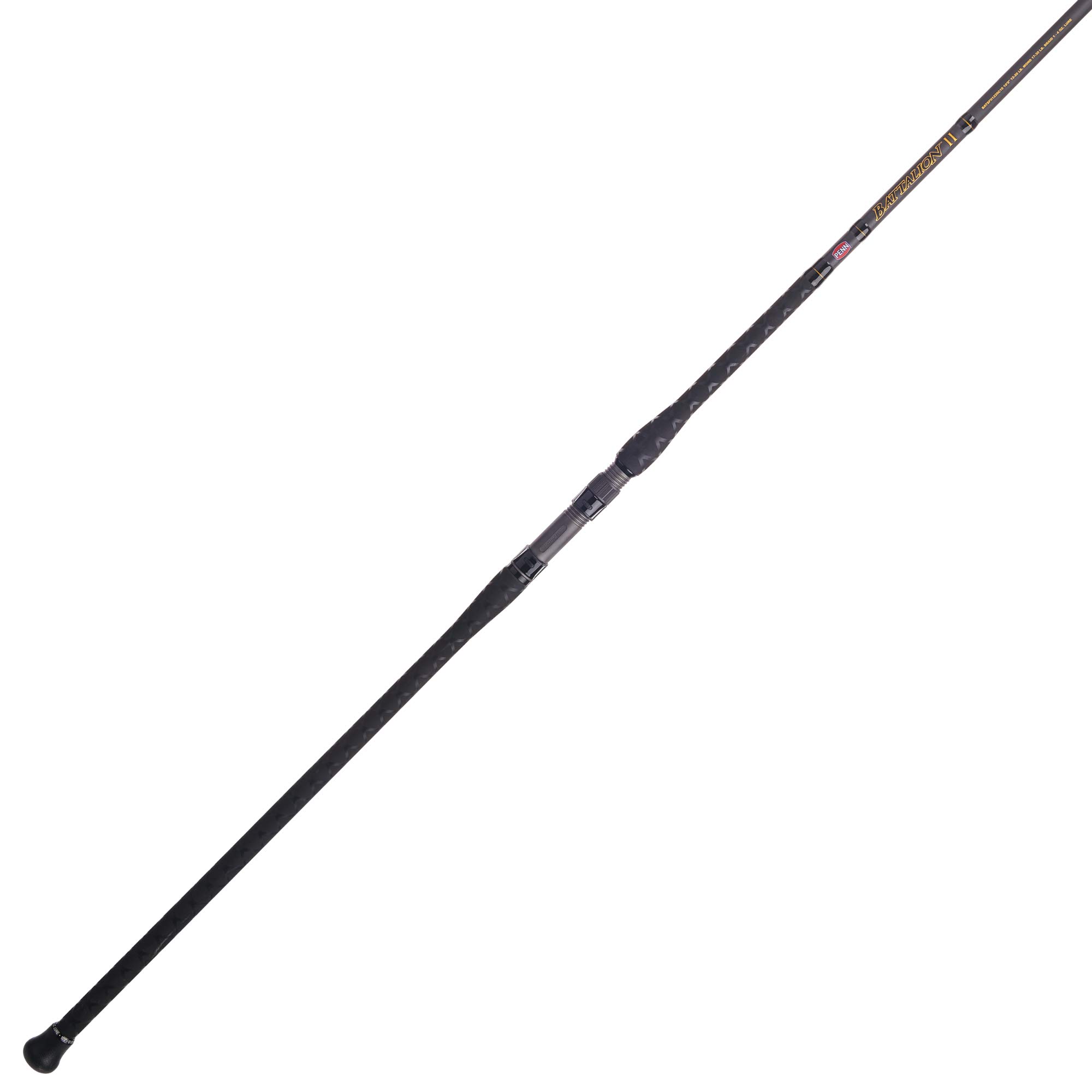 PENN Fishing Battalion II Inshore Casting Fishing Rod, Black/Gold, 7' - Heavy - 1pc (BATINII1530C70)