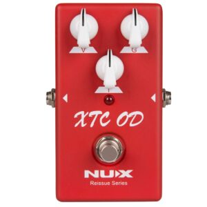 nux xtc od guitar effect pedal overdrive effect rich harmonics and fast response