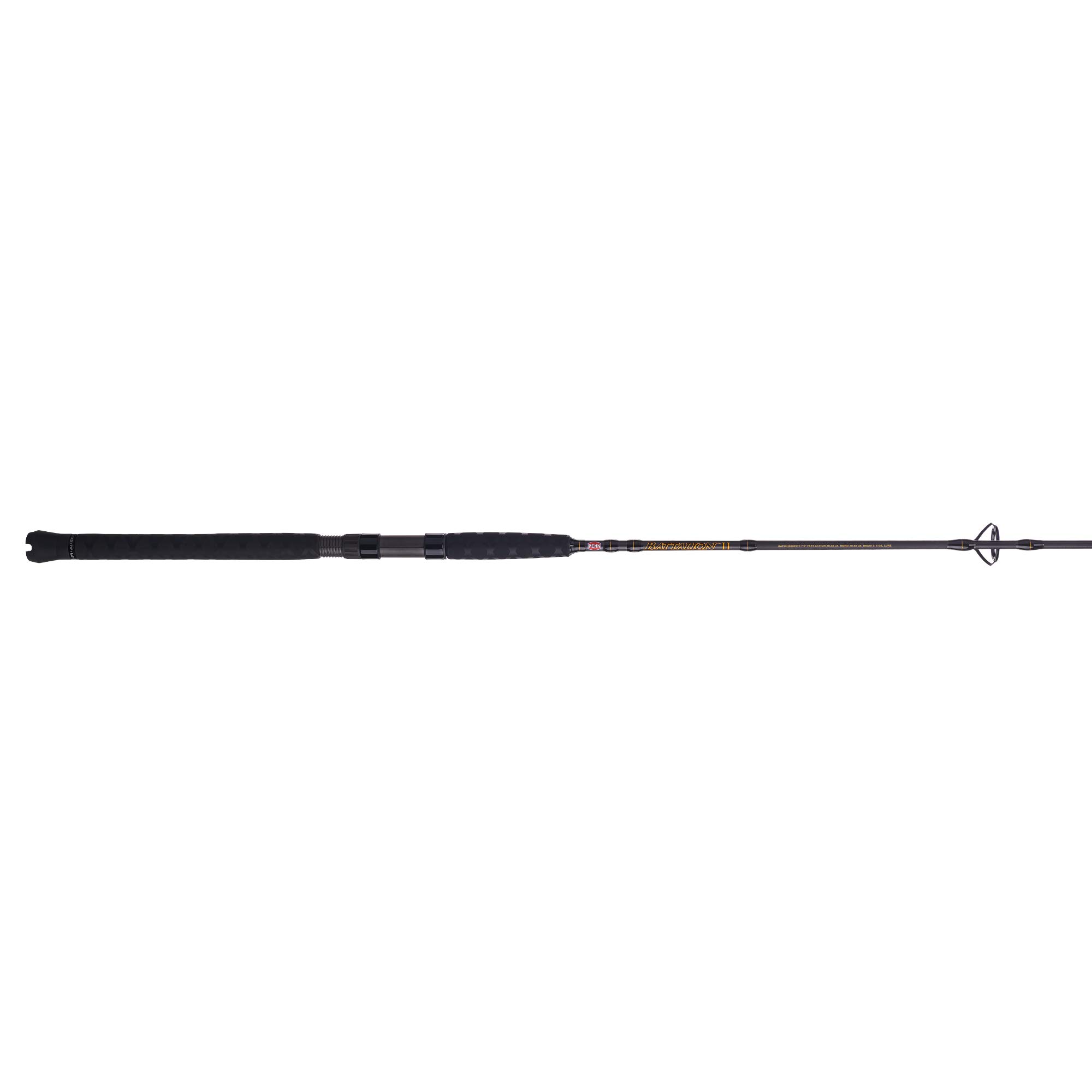 PENN Fishing Battalion II Inshore Casting Fishing Rod, Black/Gold, 7' - Heavy - 1pc (BATINII1530C70)