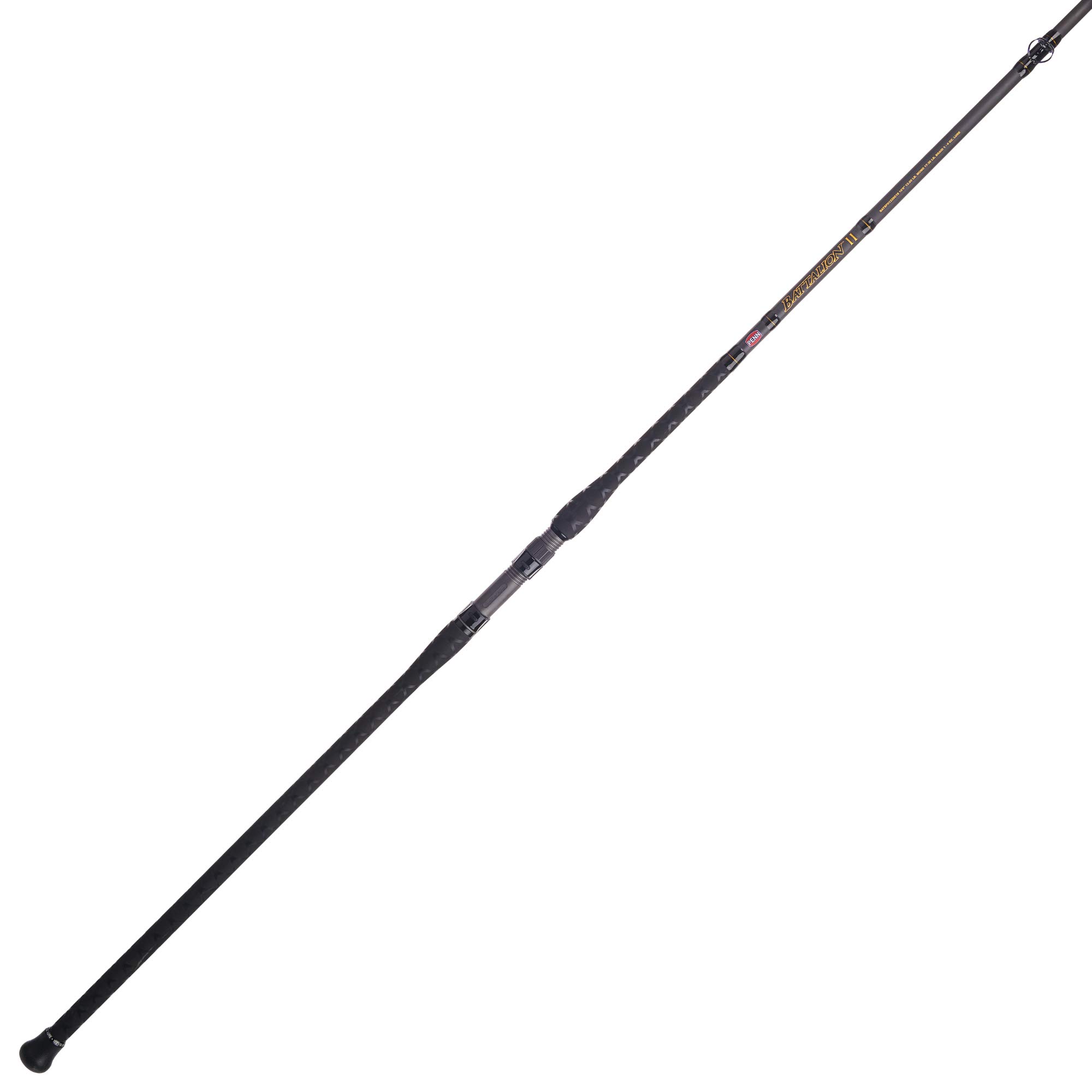 PENN Fishing Battalion II Inshore Casting Fishing Rod, Black/Gold, 7' - Heavy - 1pc (BATINII1530C70)