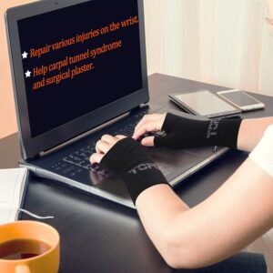 Thumb and Wrist Support for Joint Pain, Tendonitis, Sprain, Hand Instability, Compression Wrist Sleeves with Thumb Support