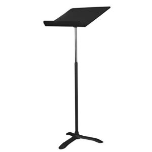 OEF Furnishings Portable, Height Adjustable Metal Music Sheet Stand, Black