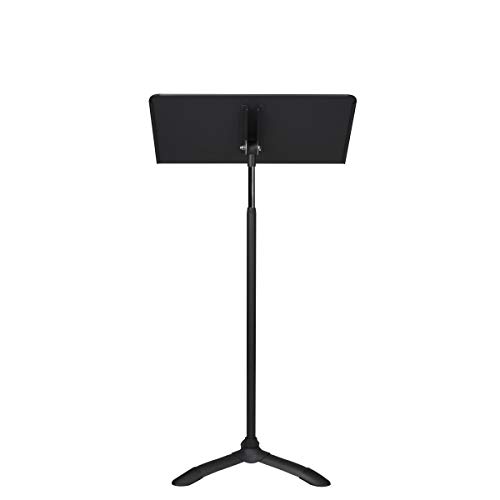 OEF Furnishings Portable, Height Adjustable Metal Music Sheet Stand, Black