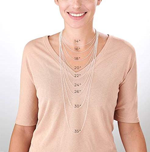 MYKA Personalized Vertical Name Necklace in Cursive in Sterling Silver 925 / Gold Plating - Classic Delicate Jewelry Gift for Her (18K Rose Gold Plated Silver 925)