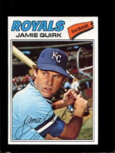 1977 topps #463 jamie quirk kansas city royals mlb baseball card nm near mint