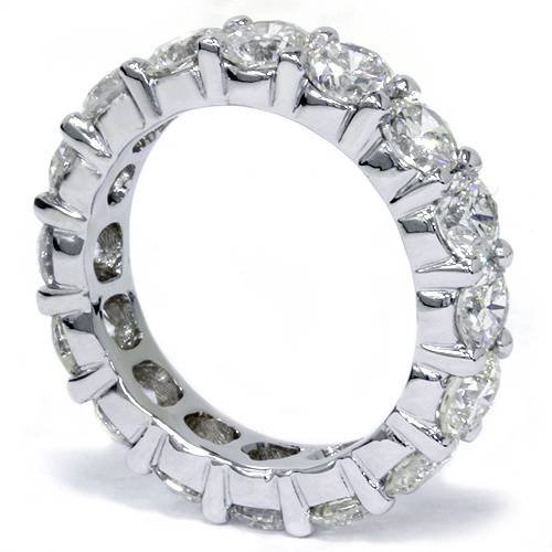 Platinum 5 Ct Diamond Eternity Ring Womens Wedding Band - Size 8