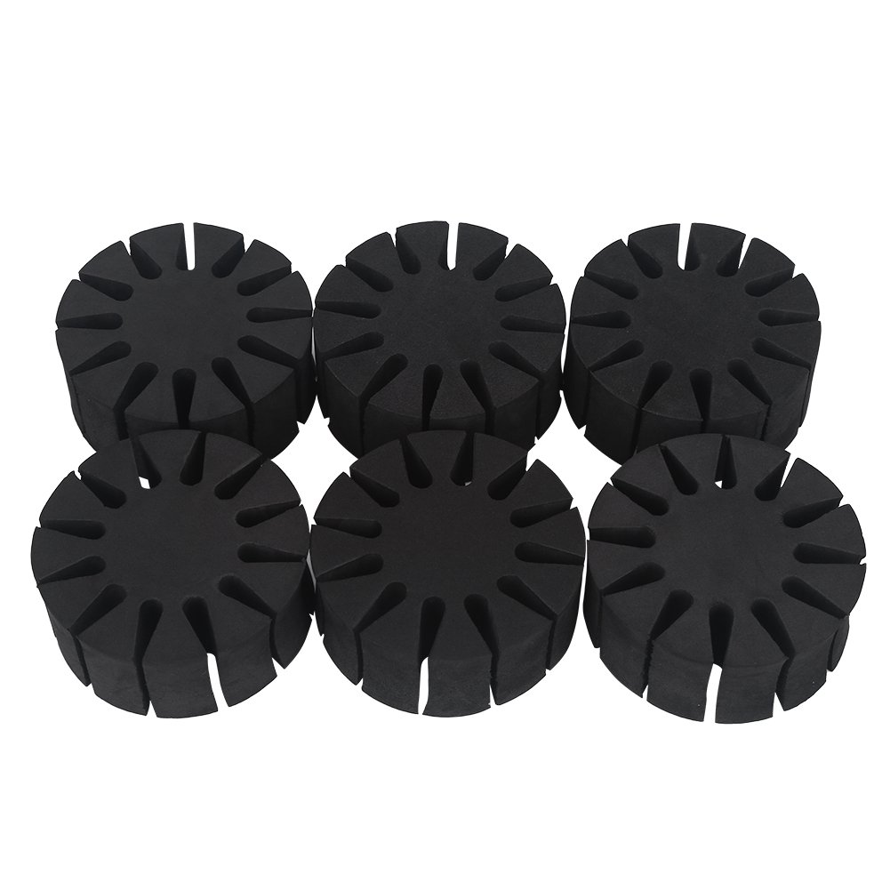 DEWIN 6Pcs Arrow Rack, Round Arrow Holder Arrow Separator Holder, Arrow Rack Separator EVA Foam Holder for Outdoor Hunting Archery Accessory