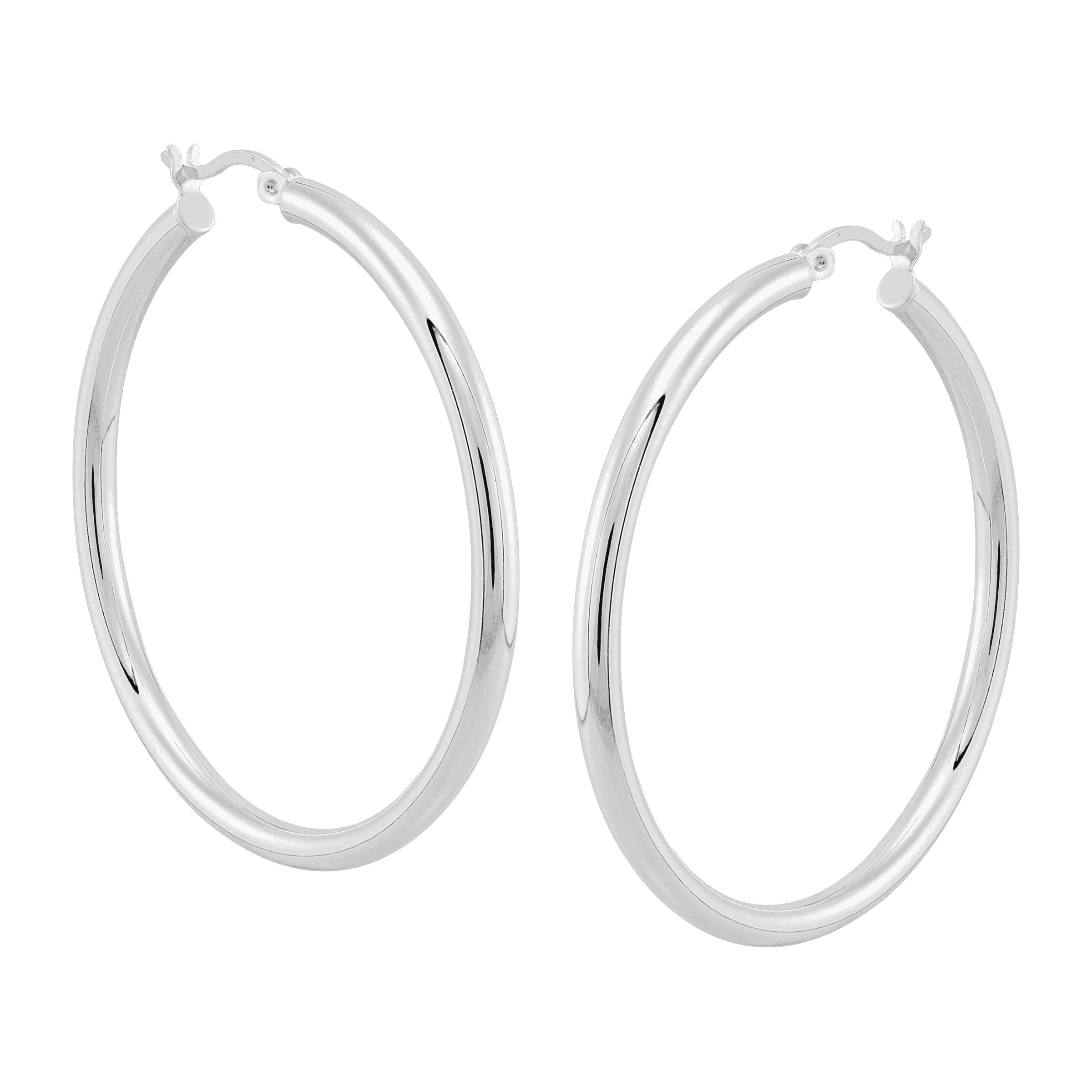 Silpada 'Smooth Falling' Hoop Earrings in Sterling Silver