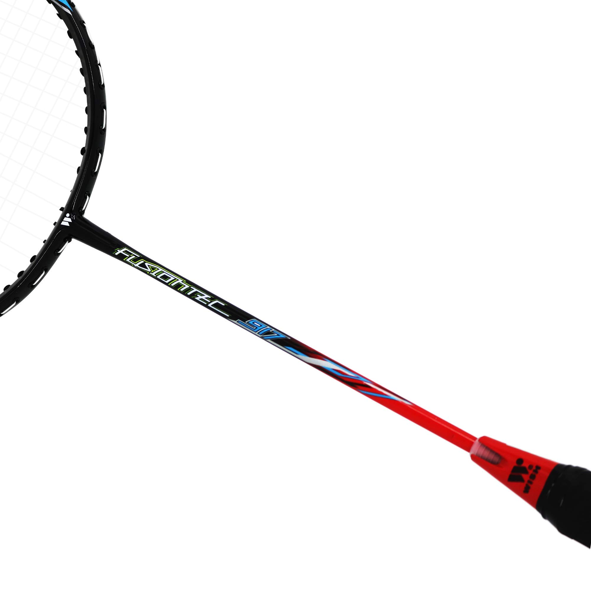 WISH FusionTec 917 – Badminton Racket and Case – Includes 1 Badminton Racket and 1 Badminton Bag – Excellent Badminton Grip – Great for Competitive Badminton Games, Red