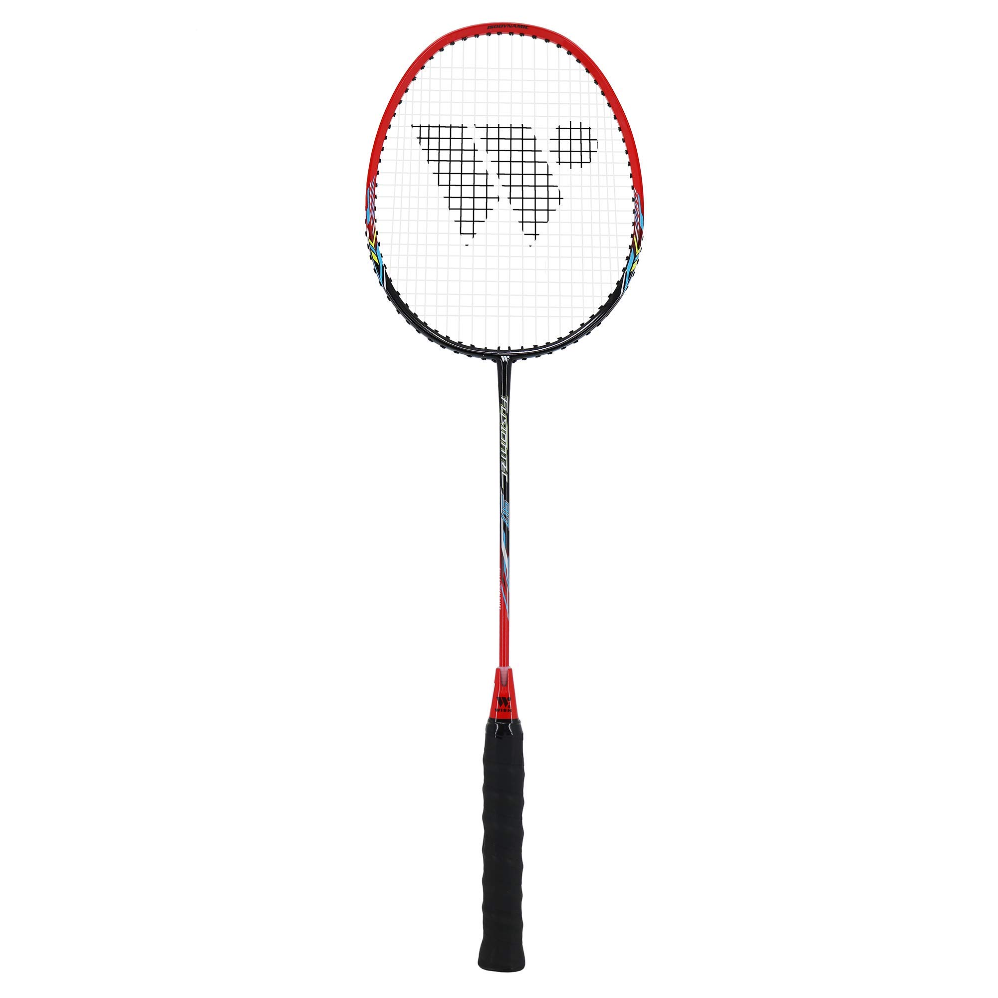 WISH FusionTec 917 – Badminton Racket and Case – Includes 1 Badminton Racket and 1 Badminton Bag – Excellent Badminton Grip – Great for Competitive Badminton Games, Red