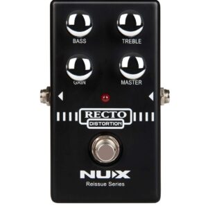 nux recto distortion guitar effec pedal the heavy distortion sound with tight bass response