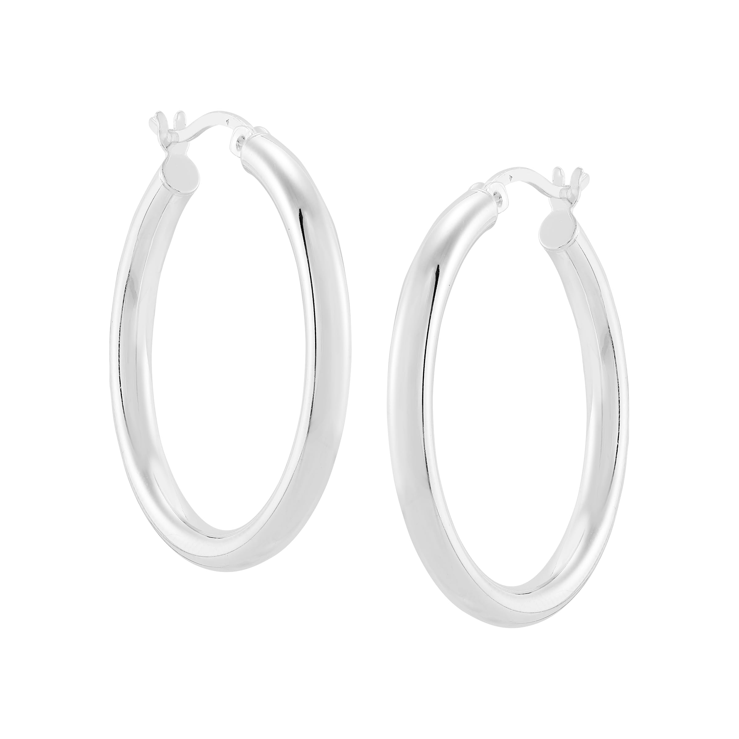 Silpada 'Ringmaster' Hoop Earrings in Sterling Silver