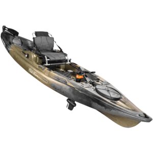 old town sportsman bigwater pdl 132 pedal fishing kayak (marsh camo)