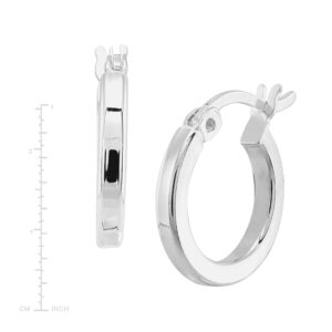 Silpada 'Squared Off' Hoop Earrings in Sterling Silver