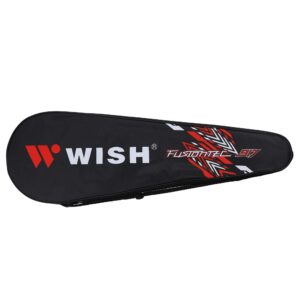 WISH FusionTec 917 – Badminton Racket and Case – Includes 1 Badminton Racket and 1 Badminton Bag – Excellent Badminton Grip – Great for Competitive Badminton Games, Red