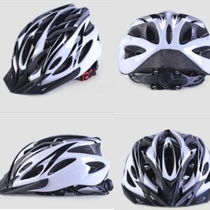 Bike Helmet,Bicycle Helmet Adjustable Size Ultralight Adult Cycling Helmet with Visor, Specialized Cycling Helmet for Men Women ES-022