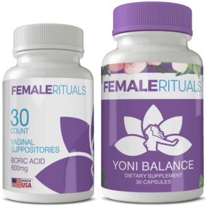 female rituals - vaginal moisturizer boric acid suppositories for ph balance - bad odors and bv yeast infection treatments - feminine hygiene products - yoni pops