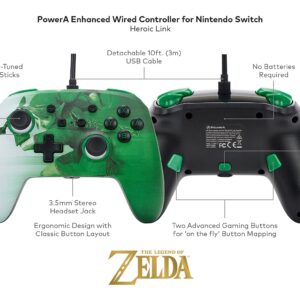 PowerA Enhanced Wired Controller for Nintendo Switch - Heroic Link