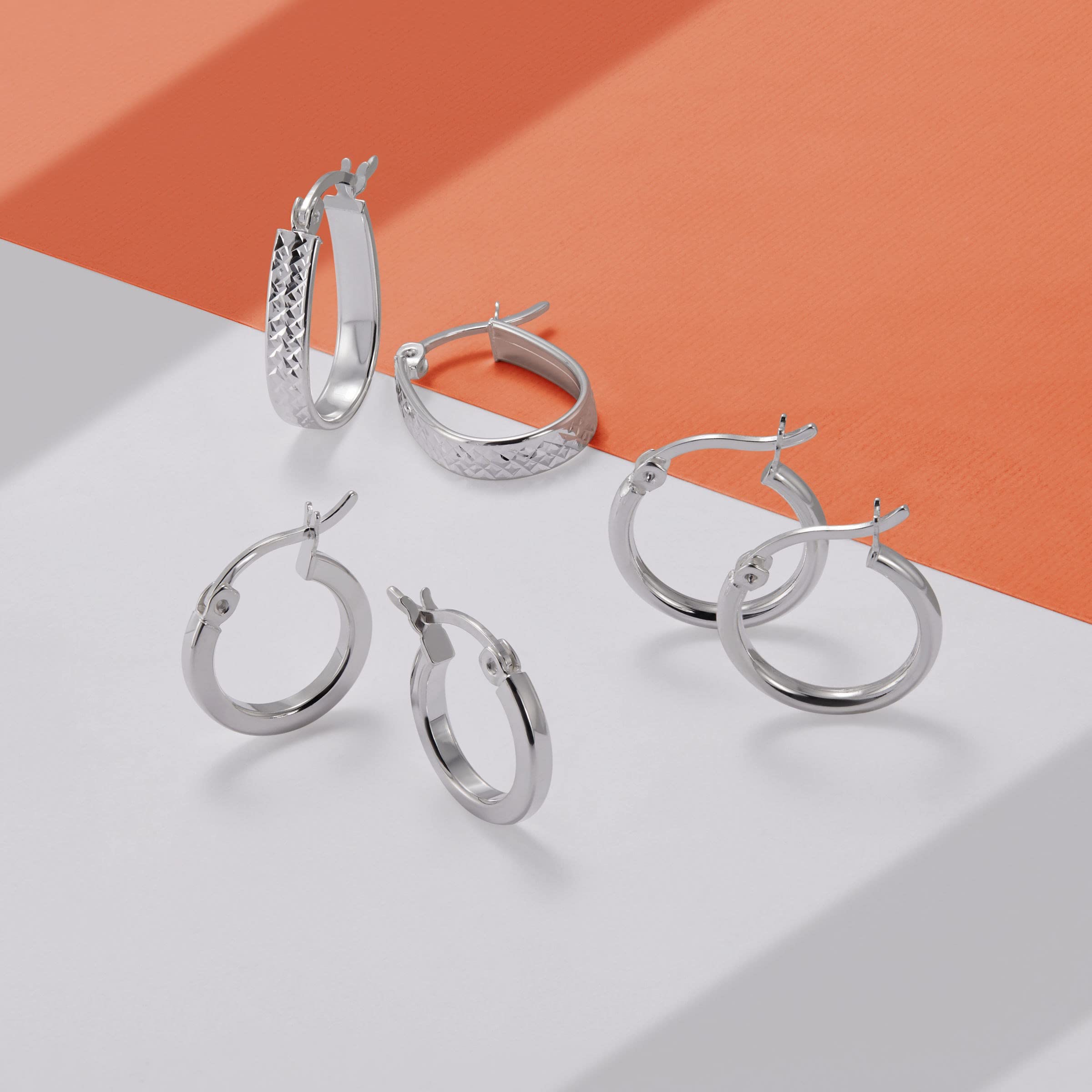 Silpada 'Squared Off' Hoop Earrings in Sterling Silver